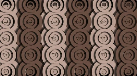 4k Abstract circle ring ripple cloud pattern,round paper,biscuit snacks texture Stock Footage 53529805