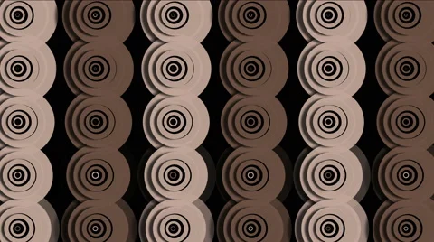 4k Abstract circle ring ripple cloud pattern,round paper,biscuit snacks texture Stock Footage 53776317