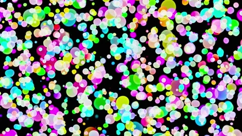 4k abstract color bubbles seamless loop animated motion background Video stock 135687022