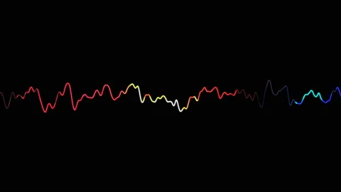 4K Abstract colorful wave.Frequency audio music equalizer. Stock Footage 139604657