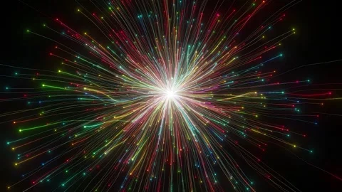 4K Abstract Cosmic Explosion Big Bang Light Burst 库存影片 339267231