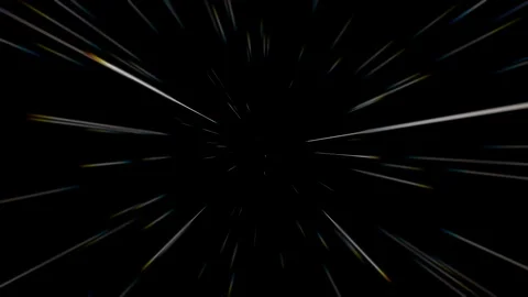 4K Abstract creative cosmic background. Hyper jump into another galaxy. fast Stock Footage 118749292