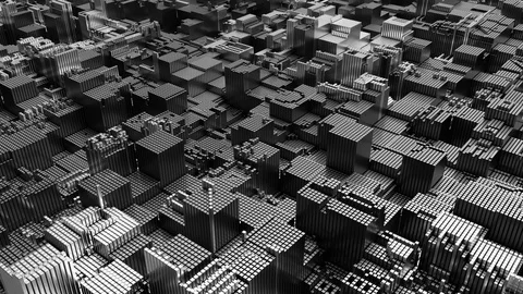 4K Abstract Cubic Technology Background. | Stock Video | Pond5