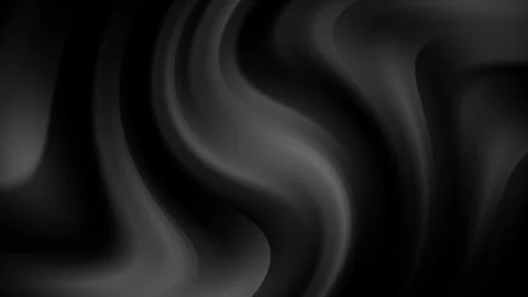 4k abstract dark background. Movement of black and gray waves Stock Footage 256043420