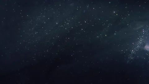 4K Abstract Dark Blue Background Sparkling Dust Particles Glittering Stock Footage 330478890