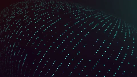 4K Abstract digital dots background. Digital animation background Stock Footage 183673747