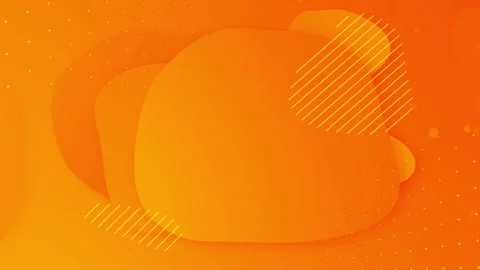 4K Abstract Digital Graphic Orange Fluid Shapes Lines Dotted Patterns Stock-Footage 334445751