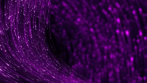 4K Abstract Digital Purple Optical Fiber Data Transfer Loop Stock Footage 339267291