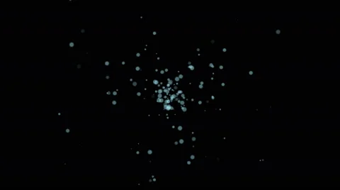 4k Abstract dots fireworks bubble blister array dust particles background. Stock Footage 64255213