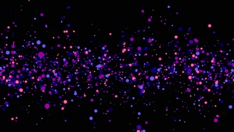 4K Abstract dust particles background. Chaotic moving dots Stock Footage 124298361