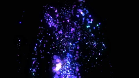 4K Abstract dust particles background. Chaotic moving dots Stock Footage 124298923