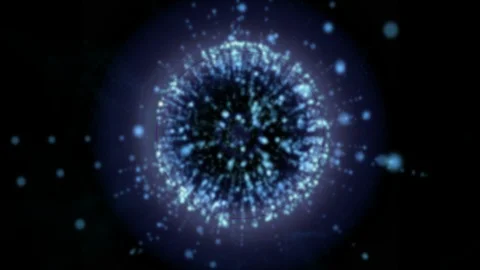 4k Abstract explosive particles light pattern background,art fireworks element Stock Footage 96074011