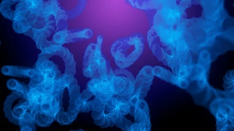 4K abstract falling objects. Beautiful motion graphics background. Video stock 129977806