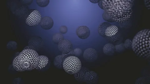 4K abstract falling objects. Beautiful motion graphics background. Video stock 129978198