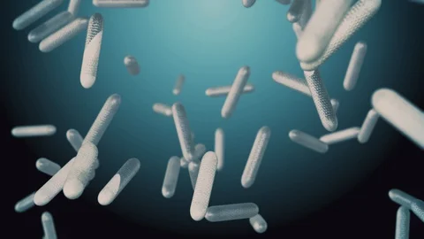 4K abstract falling objects. Beautiful motion graphics background. Video stock 129978372