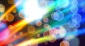 4K Abstract fantasy motion background, shining lights, waves and particles 4k or 4k+ Resolution