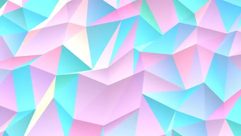 4K Abstract festive low polygonal pink and blue crystal surface. Stock Footage 124306105