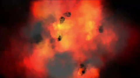 4k Abstract fireworks fire flame smoke explosion hot energy gas background. Stock Footage 59679878