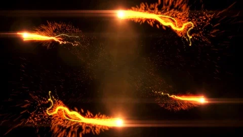 4k Abstract flame stream light beam Stock Footage 124578890