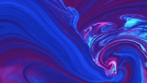 4k Abstract fluid color gradient in neon blue and purple background Video stock 320920697