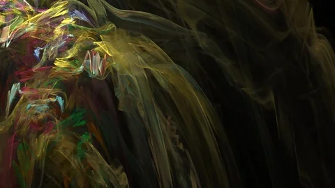 4K Abstract fractal forms morph and oscillate (Loop) Stock Footage 102818044