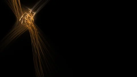 4K Abstract fractal forms morph and oscillate (Loop) Stock Footage 102821925