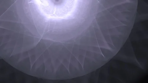 4K Abstract fractal forms morph and oscillate (Loop) Stock Footage 102840861