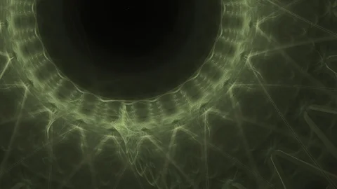 4K Abstract fractal forms morph and oscillate (Loop) Stock Footage 102865469