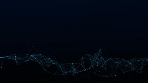 4K Abstract geometric background science, technology, business, space plexus Stock Footage 278301804
