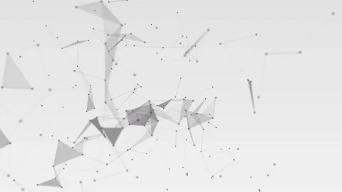4K Abstract geometric background science, technology, business, space plexus Stock Footage 278304690