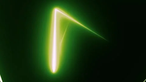 4K Abstract geometric neon background. Green Neon triangle lights background. Stock Footage 313075820