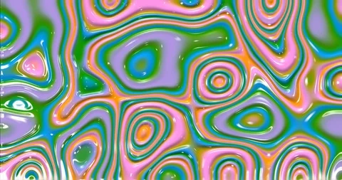 4K Abstract Glossy Liquid Multicolor Background Vidéo 122308736