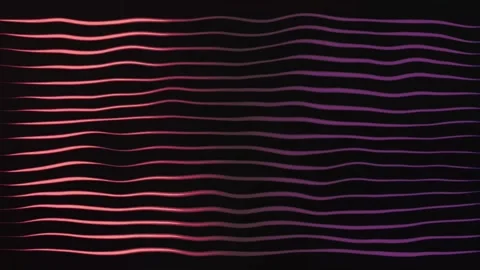 4k Abstract Glowing Pink Lines Waving Motion Background Stock Footage 319008566