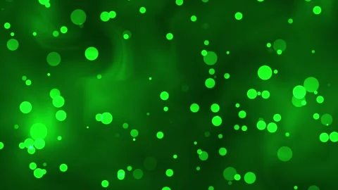 4K Abstract Green Bokeh Particles Motion Graphic Dark Background 스톡 동영상 331624045