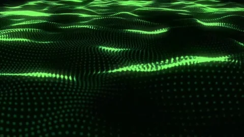4k Abstract Green Doted Carpet Waving Stock Footage 319008573