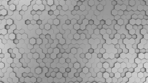 4K Abstract Hexagon Geometric Surface Loop light clean minimal hexagonal grid Stock Footage 120070033