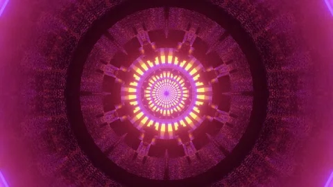 4k abstract light burst motion background with vibrant pink and purple glow Vídeo Stock 303136194