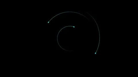 4K Abstract Light line and stroke circle shape layer animation glow Stock Footage 83245416