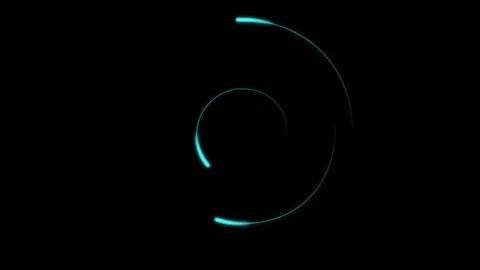 4K Abstract Light line and stroke At sign shape layer animation glow Stock Footage 83245813