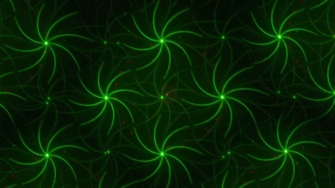 4K Abstract lights grid pattern background green  Stock Footage 100000963