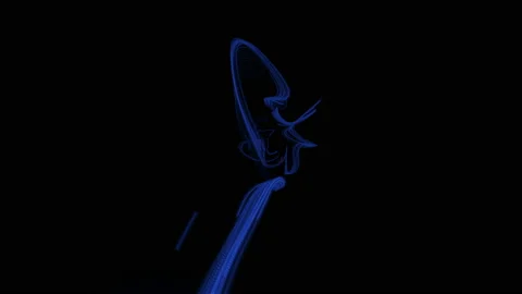 4K Abstract lines intro. Glowing neon line transition. Stock Footage 124289891