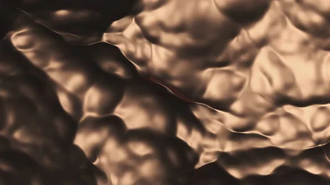 4K Abstract liquid background. Golden motion waves.  Wavy surface gold color. Stock Footage 149705700