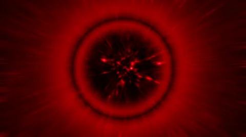 4k, abstract loop background, red pulsating circles Video stock 48824344