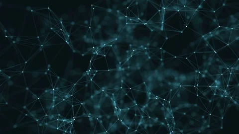 4k abstract loop color geometrical background with lines and dots Stock-Footage 70450886