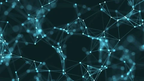 4k abstract loop color geometrical background with lines and dots Stock-Footage 70612700