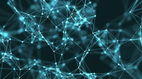 4k abstract loop color geometrical background with lines and dots Stock-Footage 70612920