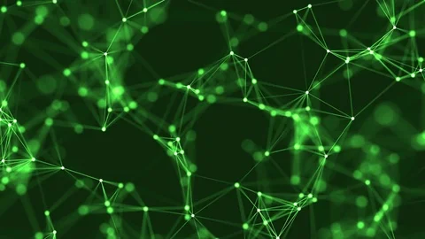 4k abstract loop color geometrical background with lines and dots Stock-Footage 70724442