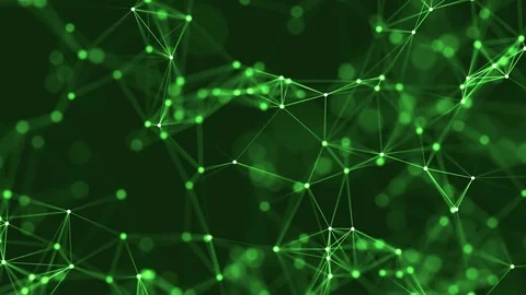 4k abstract loop color geometrical background with lines and dots Stock-Footage 70766367