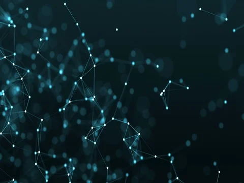 4k abstract loop color geometrical background with lines and dots Stock-Footage 71353116