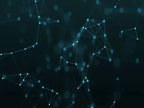 4k abstract loop color geometrical background with lines and dots Stock-Footage 71355606